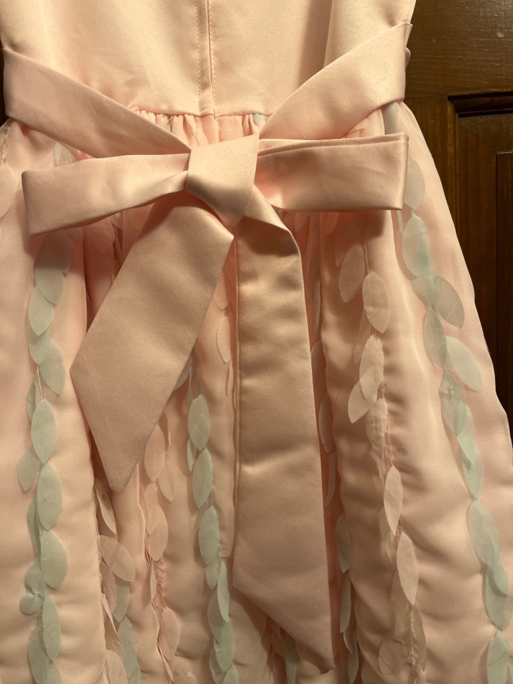 Like New, Adorable, Girls Size 10 Pink/Pale Blue Dress. - Picture 5 of 12